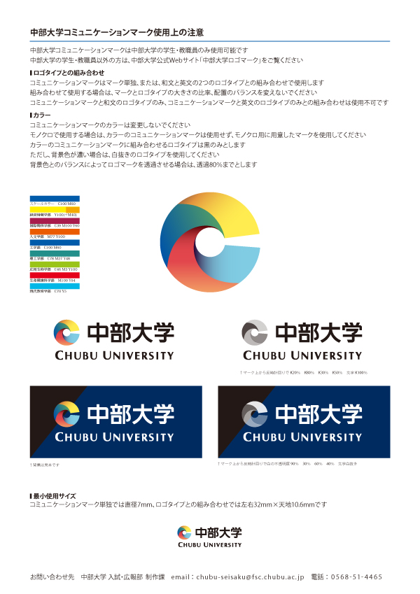 コミュニケーションマーク使用上の注意（サンプル画像）